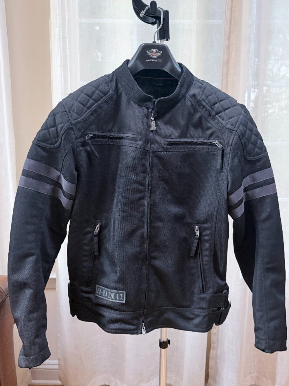 Harley-Davidson Men’s Large Black Mesh Motorcycle Riding Jacket